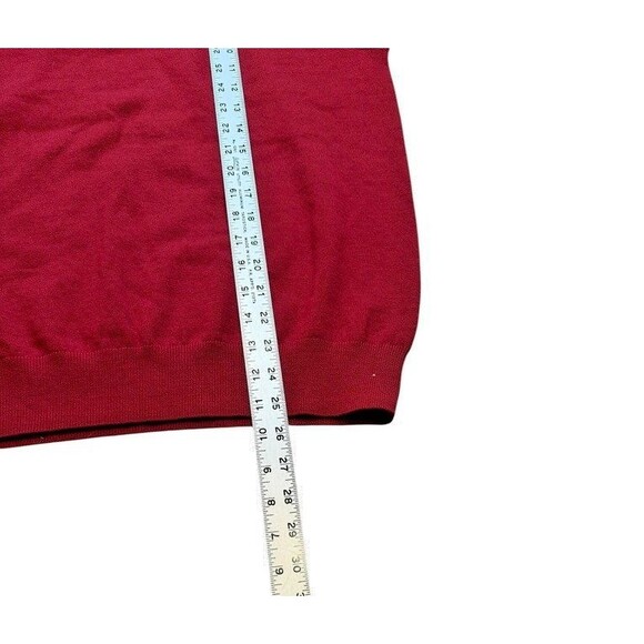 Pendleton Merino Wool Sweater Vest Men's Size Large Red V-Neck  Knit Top Preppy - Picture 6 of 6